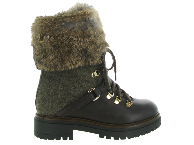 apres ski bottes fourrees - Bottine chaude - femme - Cuir - Marron - Armando4392602_2
