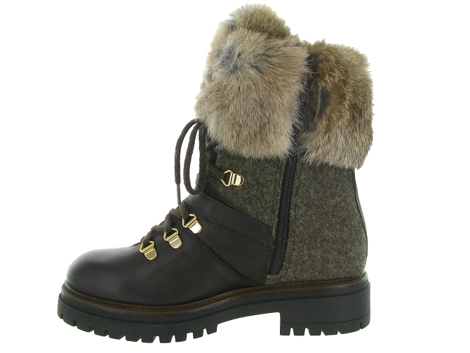 apres ski bottes fourrees - Bottine chaude - femme - Cuir - Marron - Armando4392602_4
