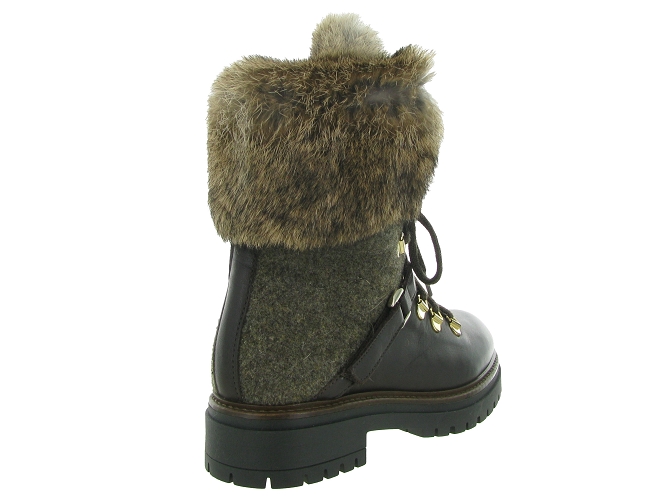 apres ski bottes fourrees - Bottine chaude - femme - Cuir - Marron - Armando4392602_5