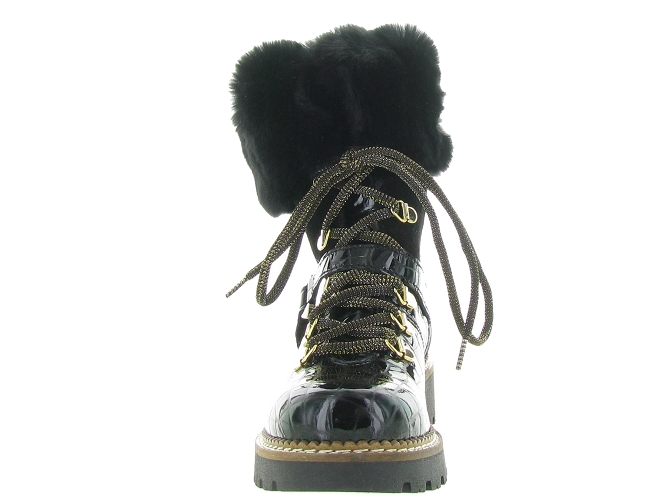 apres ski bottes fourrees - Bottine chaude - femme - Cuir - Noir - Armando4392605_3