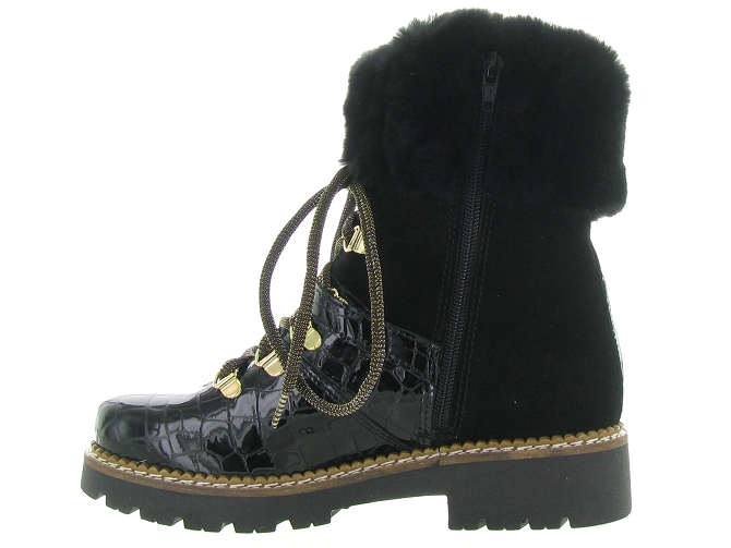 apres ski bottes fourrees - Bottine chaude - femme - Cuir - Noir - Armando4392605_4