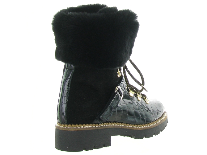 apres ski bottes fourrees - Bottine chaude - femme - Cuir - Noir - Armando4392605_5