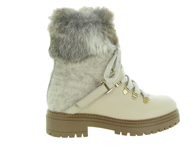apres ski bottes fourrees - Bottine chaude - femme - Cuir - Beige - Armando4392606_2