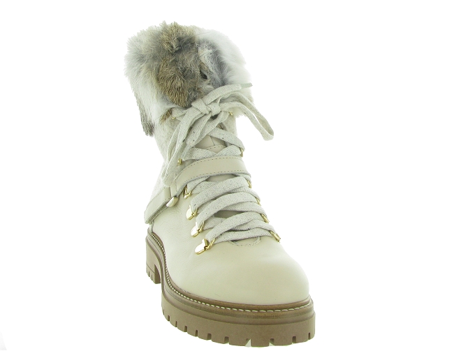 apres ski bottes fourrees - Bottine chaude - femme - Cuir - Beige - Armando4392606_3