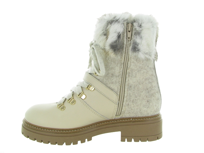 apres ski bottes fourrees - Bottine chaude - femme - Cuir - Beige - Armando4392606_4