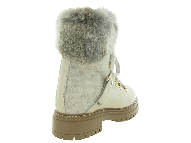apres ski bottes fourrees - Bottine chaude - femme - Cuir - Beige - Armando4392606_5