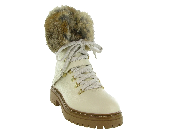 apres ski bottes fourrees - Bottine chaude - femme - Cuir - Beige - Armando4392607_3