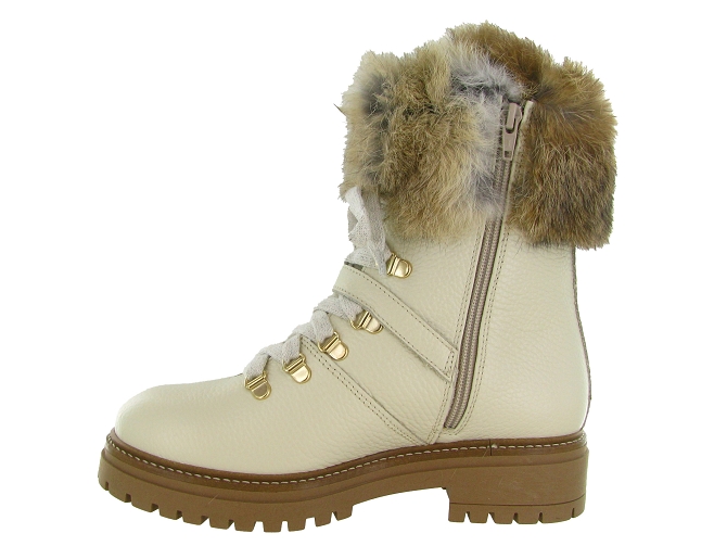 apres ski bottes fourrees - Bottine chaude - femme - Cuir - Beige - Armando4392607_4