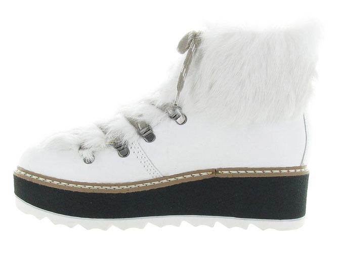 apres ski bottes fourrees - Botte de neige - femme - Nubuck - Blanc - Armando4392701_4
