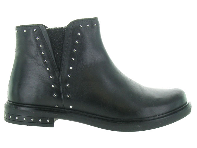 bottines et boots -  - junior fille - Cuir - Noir - Apples and pears4396701_2