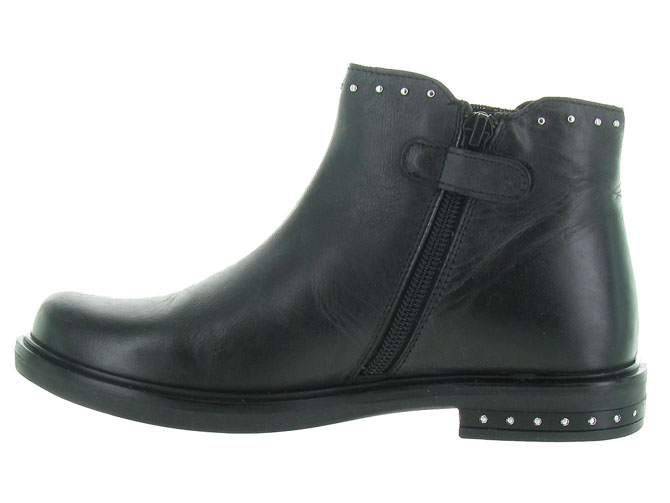 bottines et boots -  - junior fille - Cuir - Noir - Apples and pears4396701_4