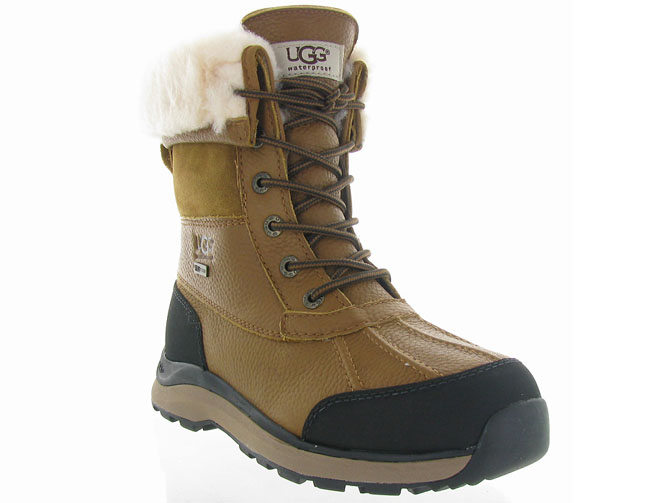 apres ski bottes fourrees - Botte de neige - femme - Cuir - Marron - Ugg australia4401801_3