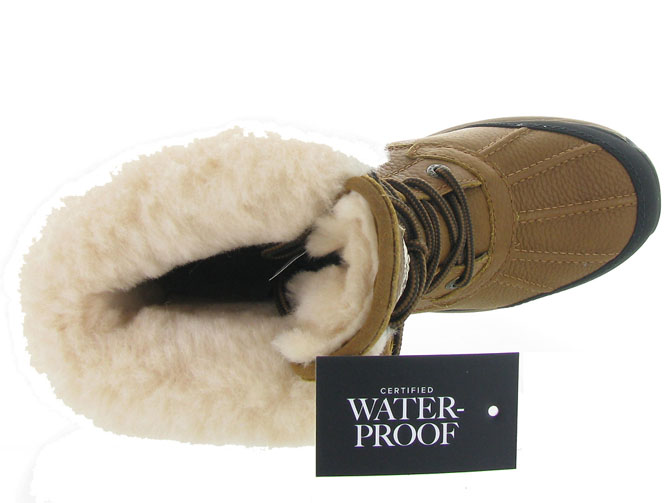 apres ski bottes fourrees - Botte de neige - femme - Cuir - Marron - Ugg australia4401801_6