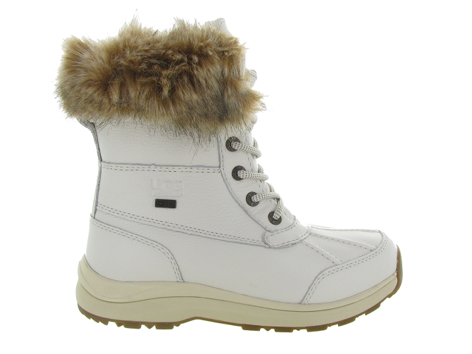 apres ski bottes fourrees - Botte de neige - femme - Cuir - Blanc - Ugg australia4401806_2