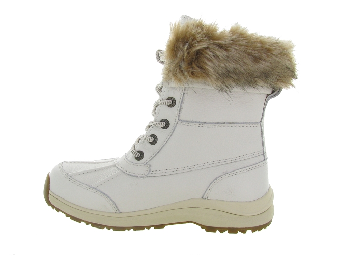 apres ski bottes fourrees - Botte de neige - femme - Cuir - Blanc - Ugg australia4401806_4
