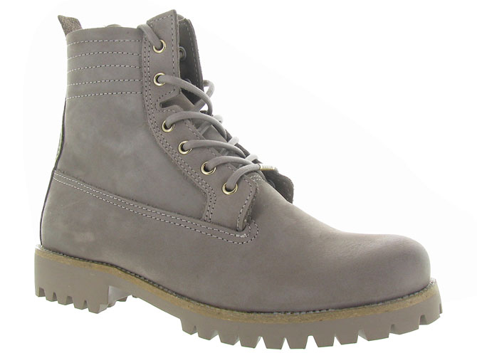 apres ski bottes fourrees - Botte de neige - femme - Nubuck - Gris - Black stone
