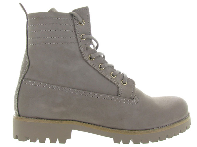 apres ski bottes fourrees - Botte de neige - femme - Nubuck - Gris - Black stone4412401_2