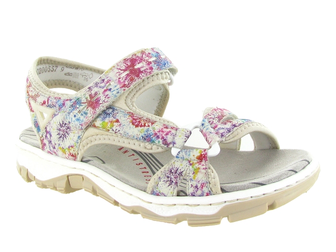 sandales et nu pieds - Confort - femme - Synthétique - Multicolor - Rieker