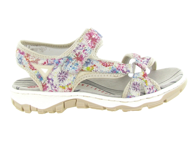 sandales et nu pieds - Confort - femme - Synthétique - Multicolor - Rieker4456002_2