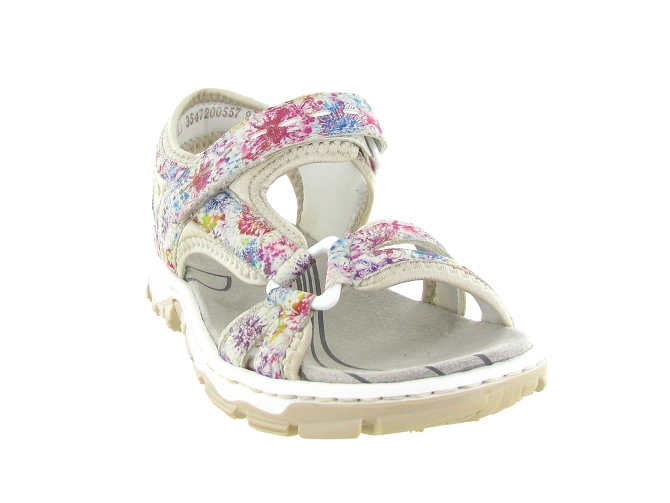 sandales et nu pieds - Confort - femme - Synthétique - Multicolor - Rieker4456002_3