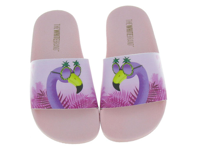 The white brand sandales et nu pieds k0131 flamingo rose