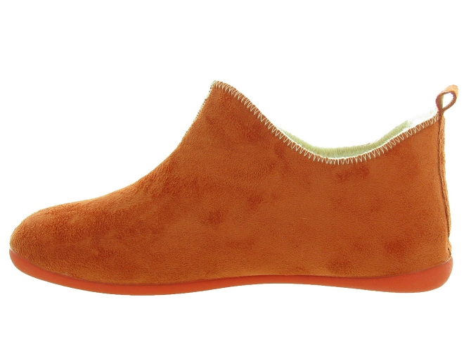 chaussons et pantoufles - Charentaise - femme - Synthétique - Orange - La maison de l espadrille4471404_4