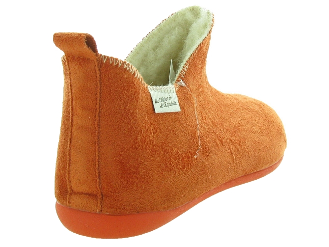 chaussons et pantoufles - Charentaise - femme - Synthétique - Orange - La maison de l espadrille4471404_5
