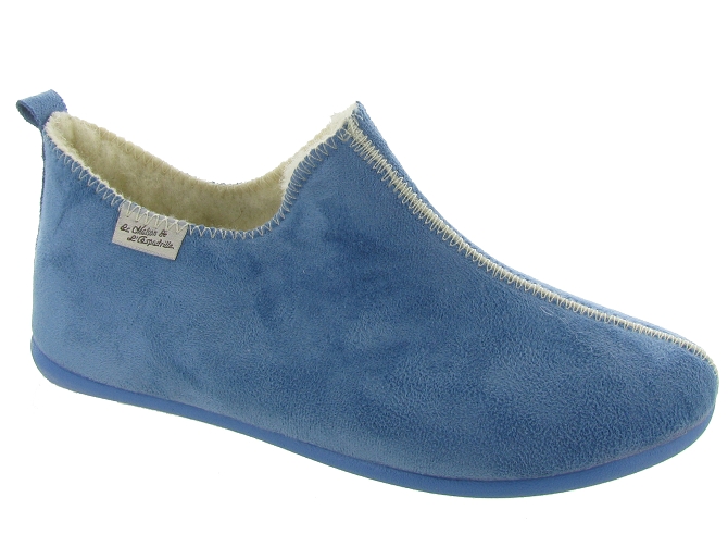 La maison de l espadrille chaussons et pantoufles 6030 bleu ciel