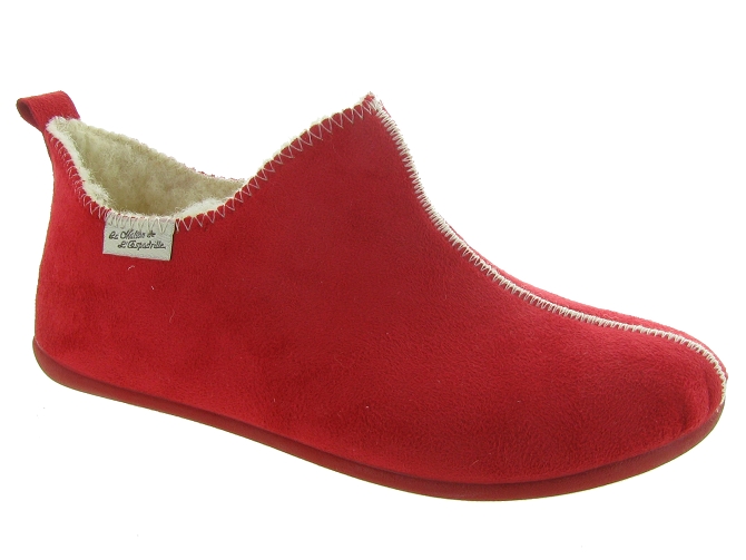 La maison de l espadrille chaussons et pantoufles 6030 rouge