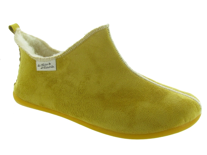 La maison de l espadrille chaussons et pantoufles 6030 jaune