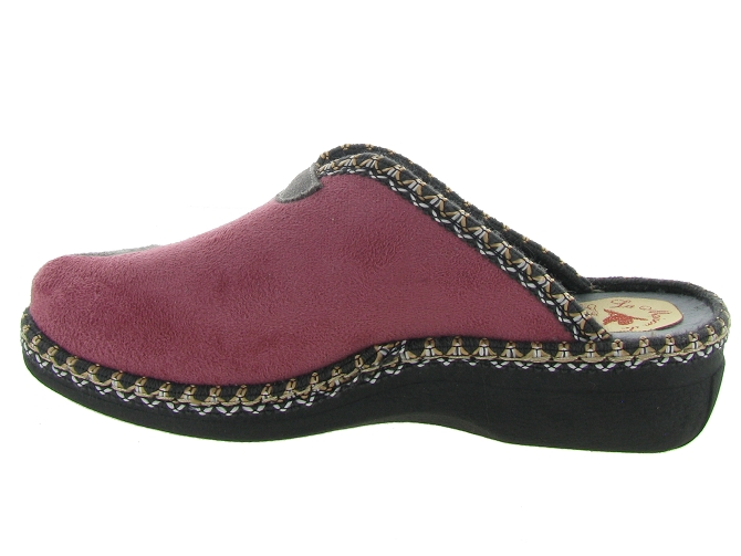 La maison de l espadrille chaussons et pantoufles 4205 rose4471501_4