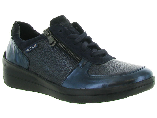 Mephisto chaussures a lacets carole marine