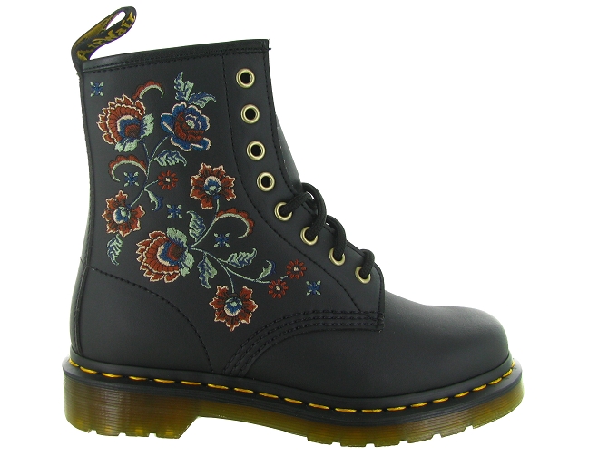 bottines et boots - Motardes - femme - Cuir - Noir - Doc martens4486403_2