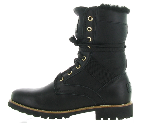 apres ski bottes fourrees - Botte de neige - femme - Cuir - Noir - Panama jack4499301_4