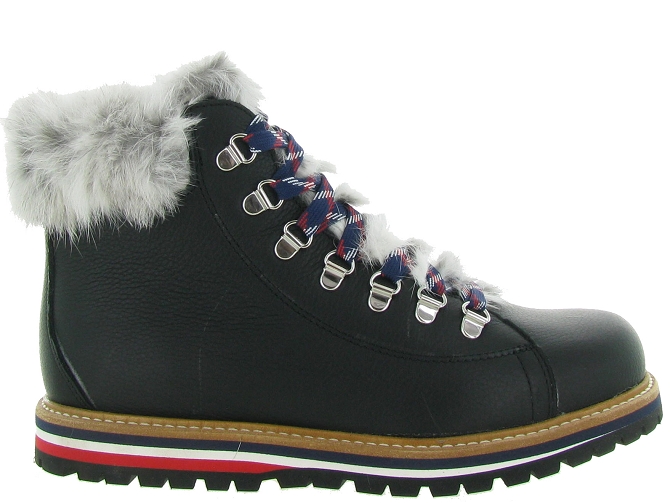 apres ski bottes fourrees - Botte de neige - femme - Cuir - Noir - Oscar4510401_2