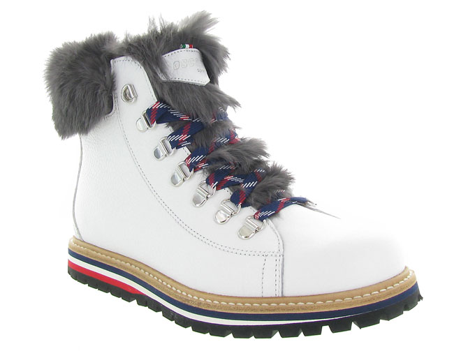 Oscar apres ski bottes fourrees ariel blanc