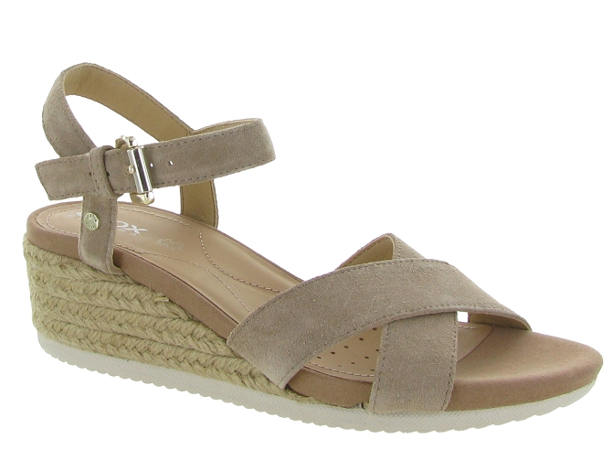 nu pieds - Corde - femme - Nubuck - Taupe - Geox