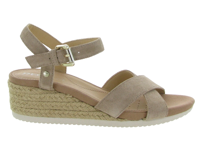 nu pieds - Corde - femme - Nubuck - Taupe - Geox4541301_2