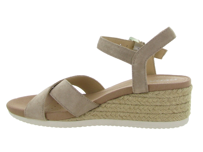 nu pieds - Corde - femme - Nubuck - Taupe - Geox4541301_4
