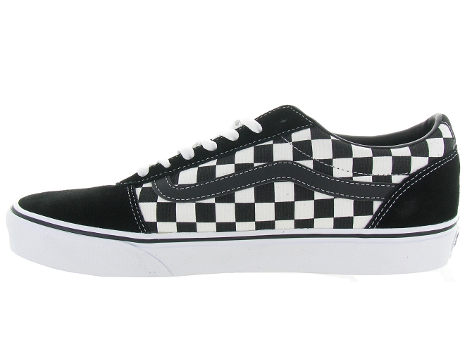 Vans baskets et sneakers ward checkered noir4543501_4