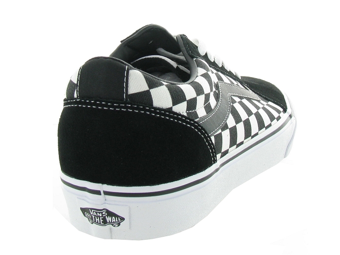 Vans baskets et sneakers ward checkered noir4543501_5