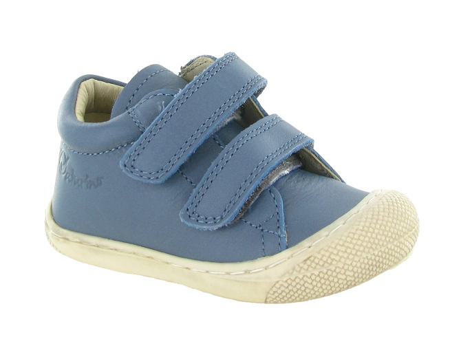 pre marche du 16 au 23 - Semelle souple - bebe garcon - Cuir - Bleu - Naturino