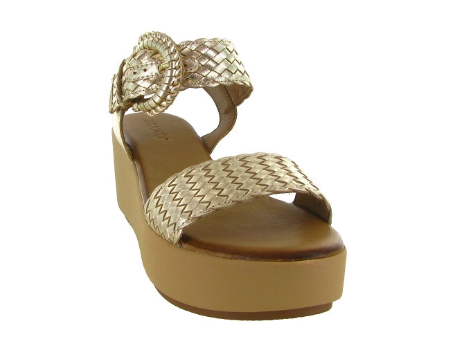 sandales et nu pieds - Casual - femme - Cuir - Or - Inuovo4559506_3