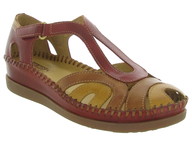 nu pieds - Confort - femme - Cuir - Rouge - Pikolinos