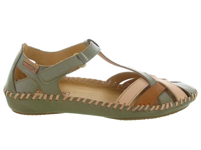 sandales et nu pieds - Confort - femme - Cuir - Vert - Pikolinos4564805_2