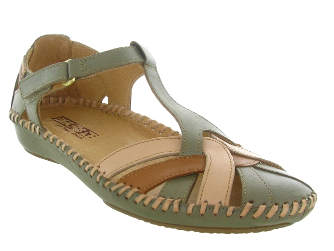 sandales et nu pieds - Confort - femme - Cuir - Vert - Pikolinos4564805_3