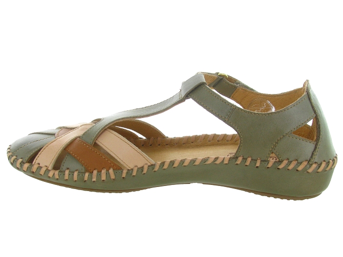 sandales et nu pieds - Confort - femme - Cuir - Vert - Pikolinos4564805_4