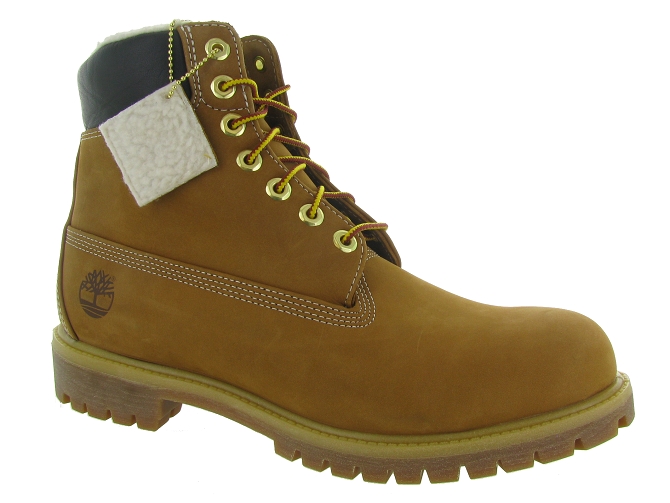 apres ski bottes fourrees - Bottes de neige - homme - Cuir - Camel - Timberland