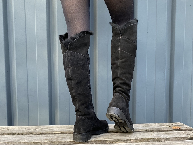 apres ski bottes fourrees - Botte de neige - femme - Nubuck - Noir - Armando4631601_4