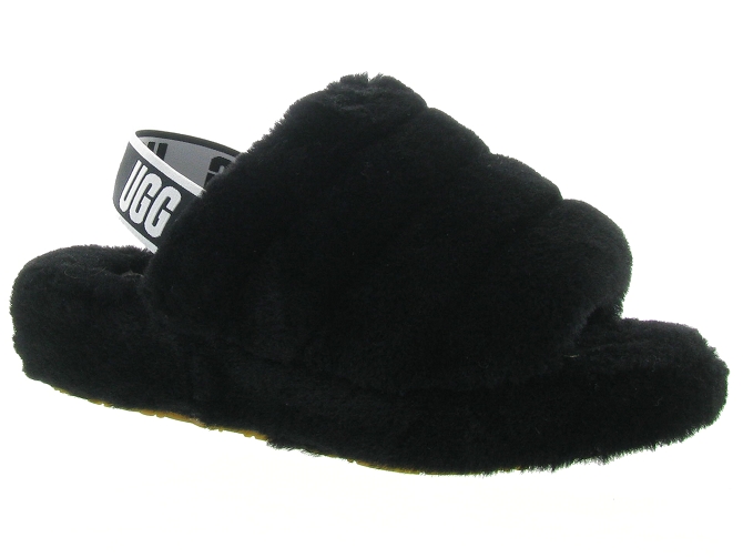 Ugg australia chaussons et pantoufles fluff yeah slide noir